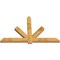 Ekena Millwork Kennewick Rough Sawn Timber Gable Bracket, Western Red Cedar, 84"W x 53"H x 4"D x 6"F, 15/12 Pitch GBW084X53X0406KEN00RWR - alternate 2